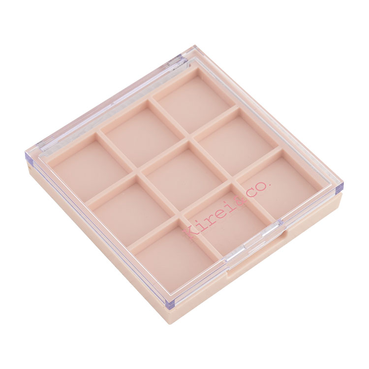 Caja de maquillaje de base de 9 rejillas